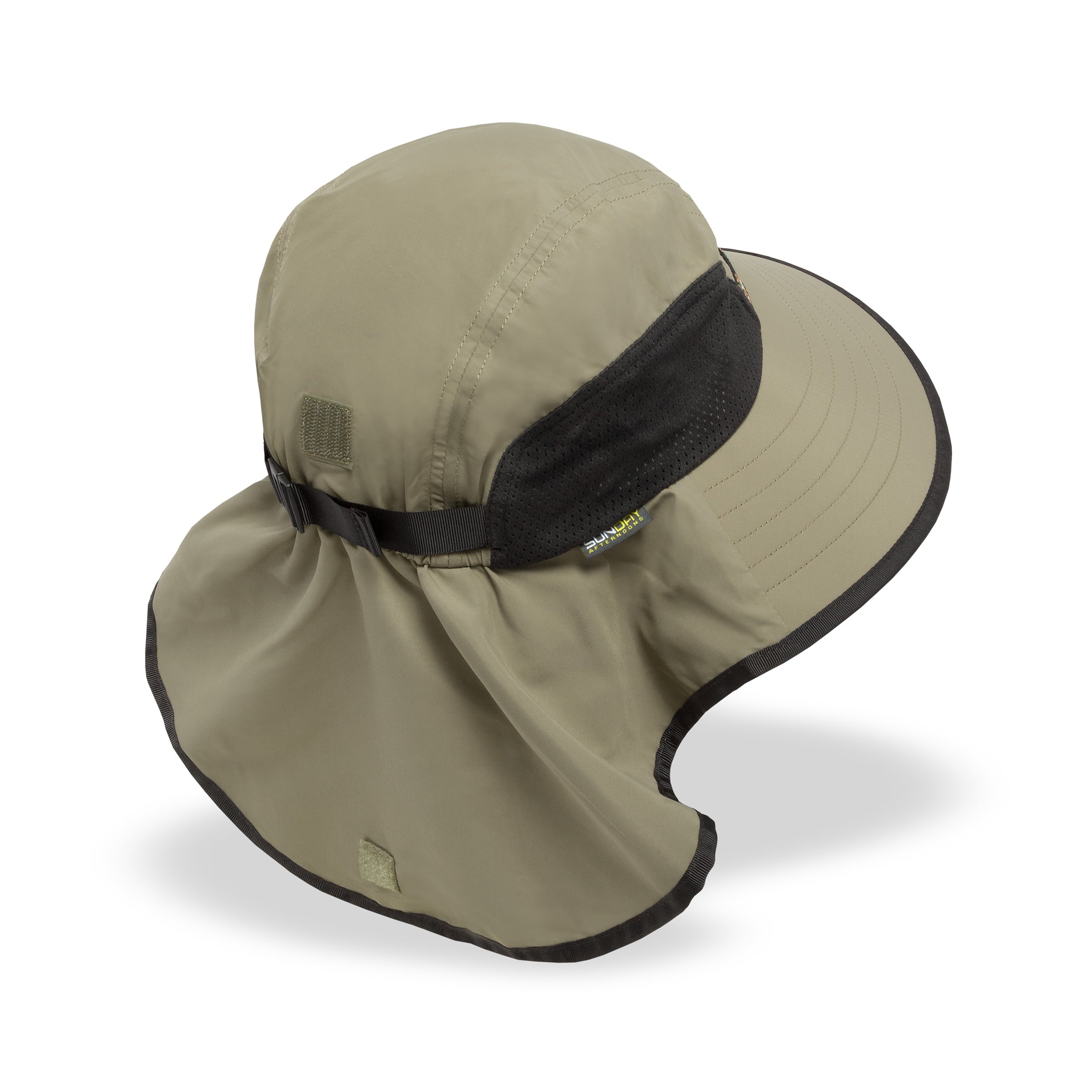 A studio photo of the back of the Adventure Hat