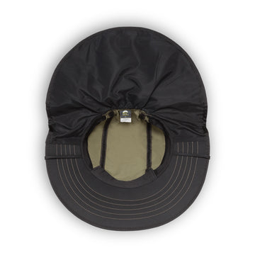 A studio photo showing a top-down view of the inside of the Adventure Hat